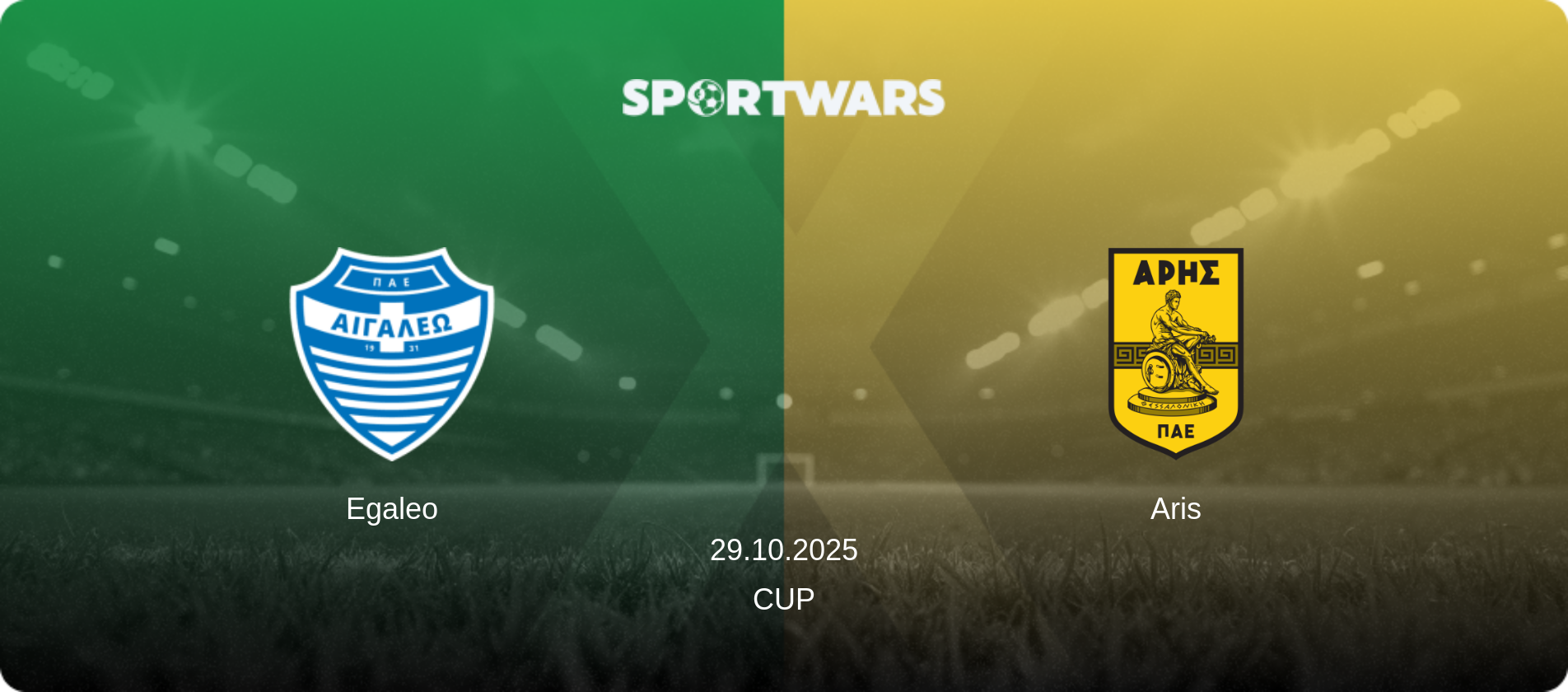 Egaleo — Aris, 29.10.2025 — Cup (match preview)