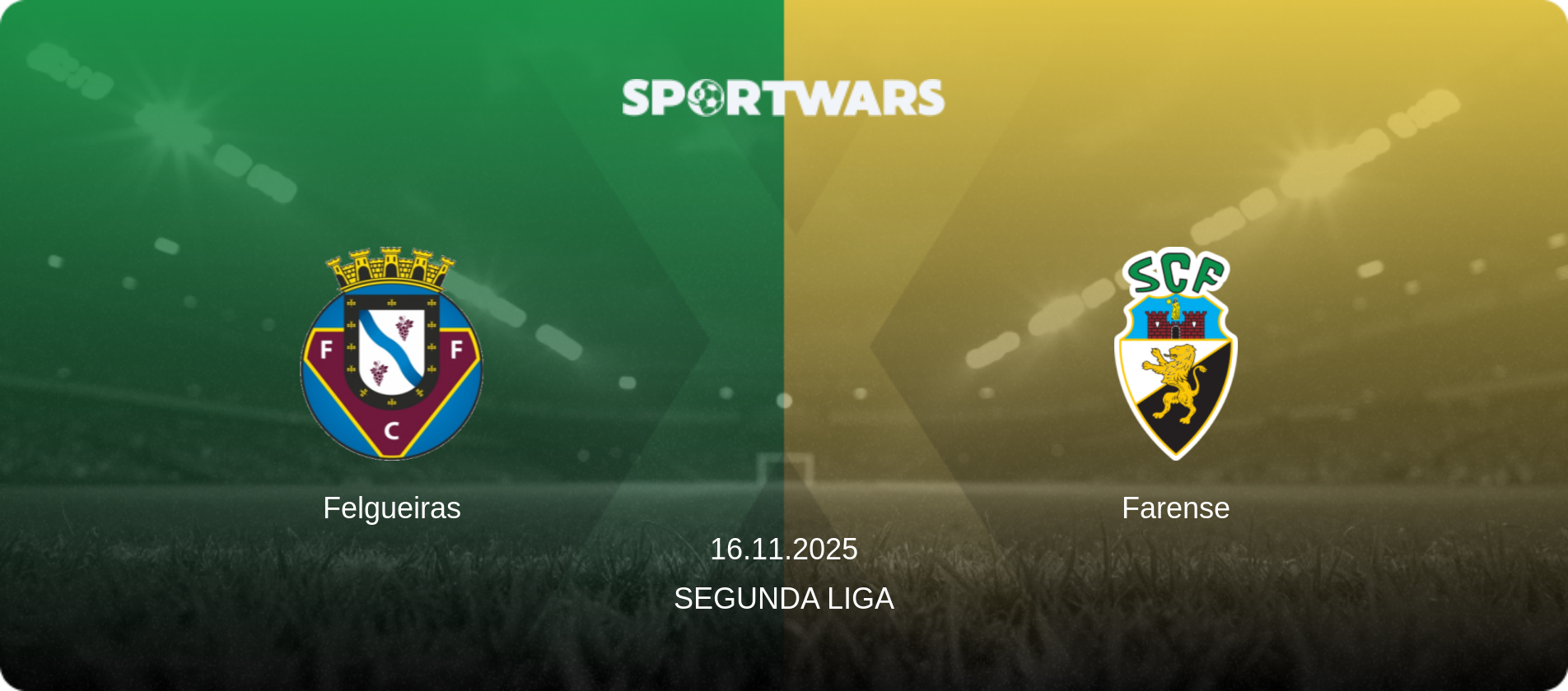 Felgueiras — Farense, 16.11.2025 — Segunda Liga (match preview)