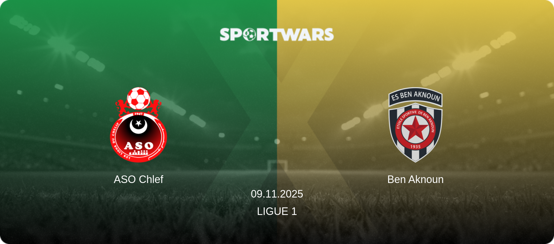 ASO Chlef — Ben Aknoun, 09.11.2025 — Ligue 1 (match preview)