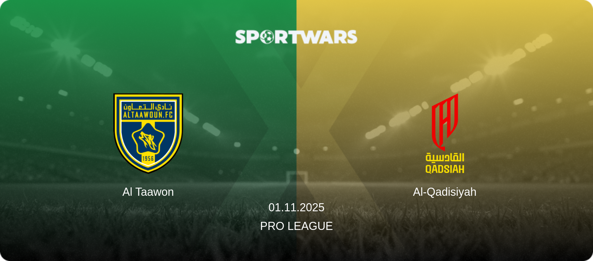 Al Taawon — Al-Qadisiyah, 01.11.2025 — Pro League (match preview)