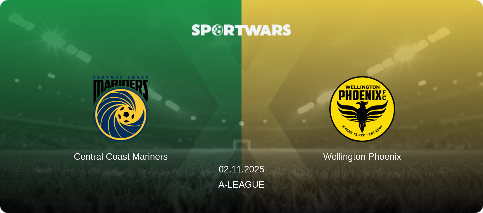 Central Coast Mariners — Wellington Phoenix, 02.11.2025 — A-League (match preview)