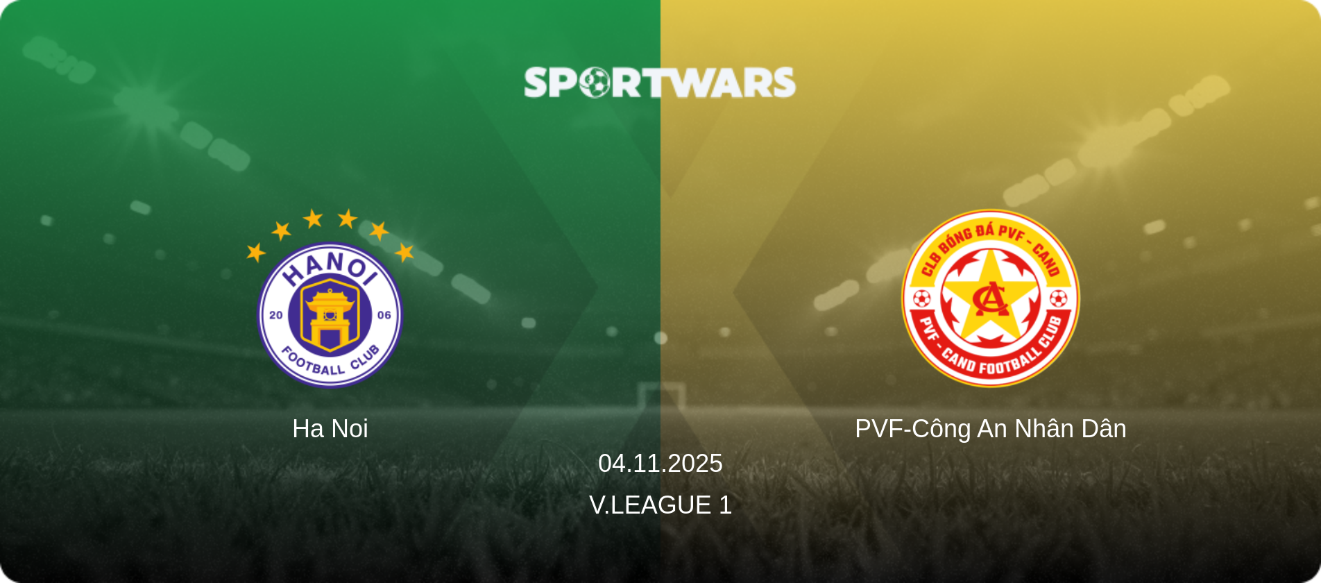 Ha Noi — PVF-Công An Nhân Dân, 04.11.2025 — V.League 1 (match preview)