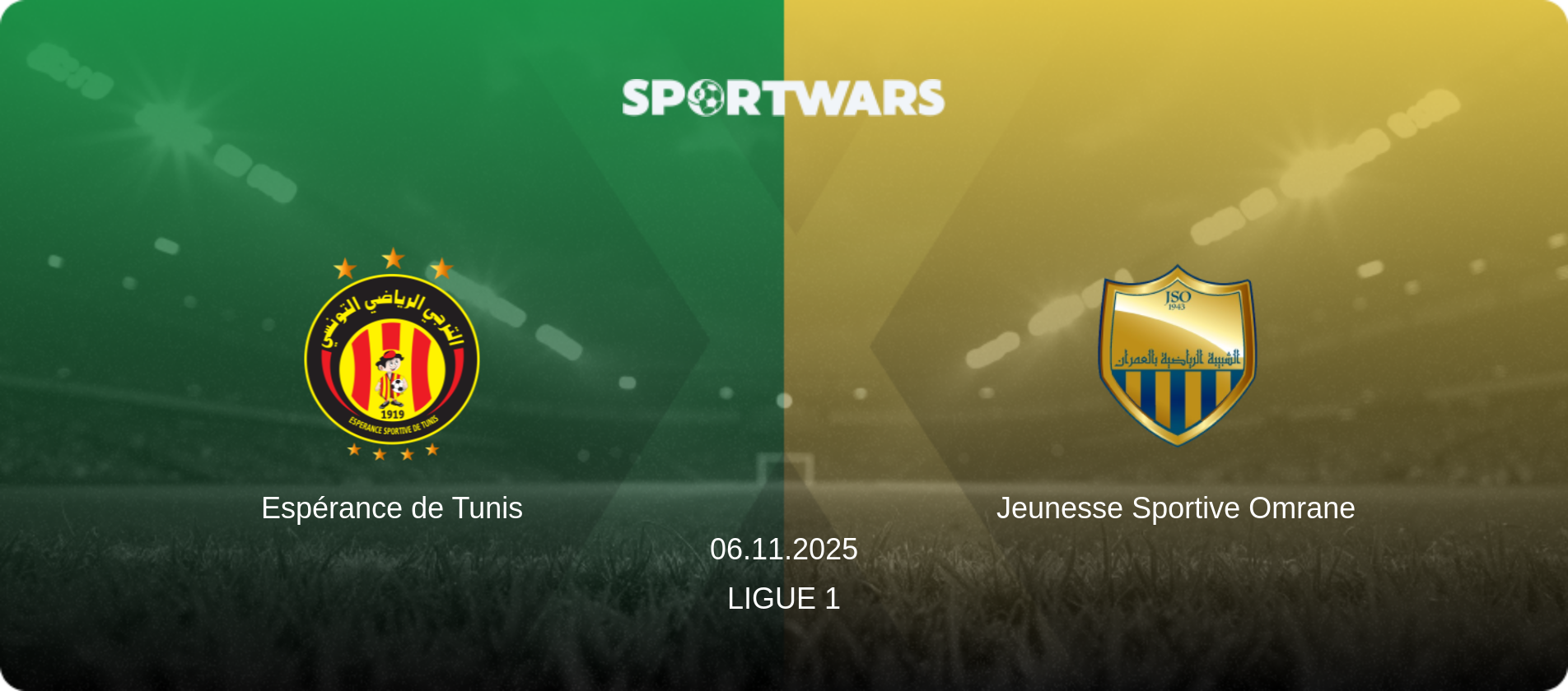 Espérance de Tunis — Jeunesse Sportive Omrane, 06.11.2025 — Ligue 1 (match preview)