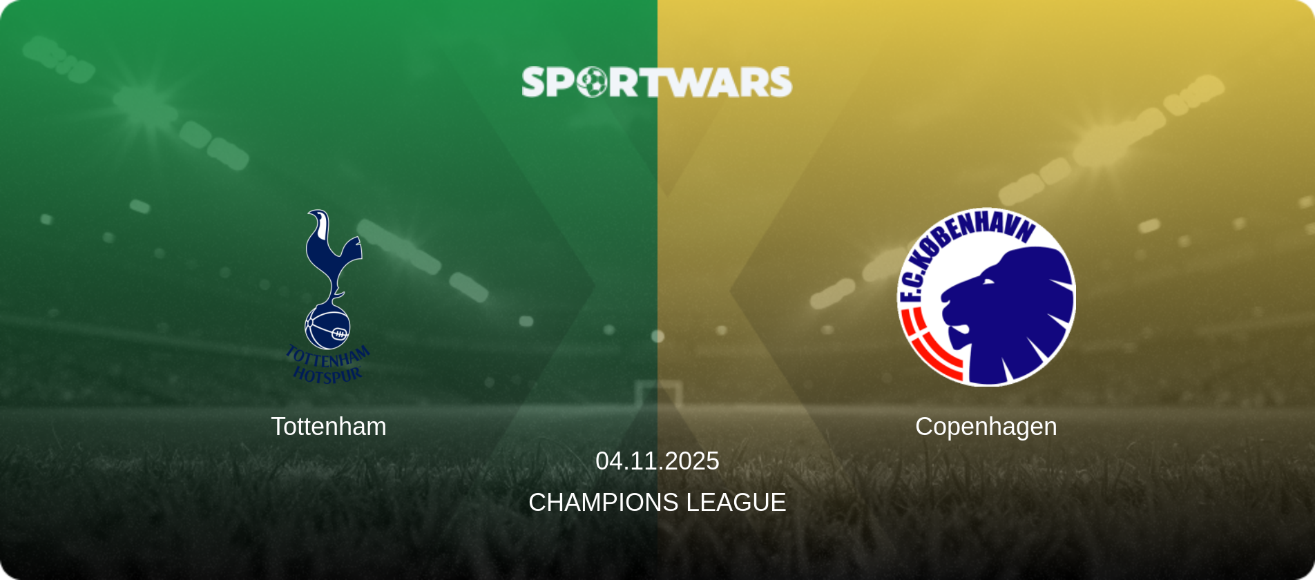 Tottenham — Copenhagen, 04.11.2025 — Champions League (match preview)