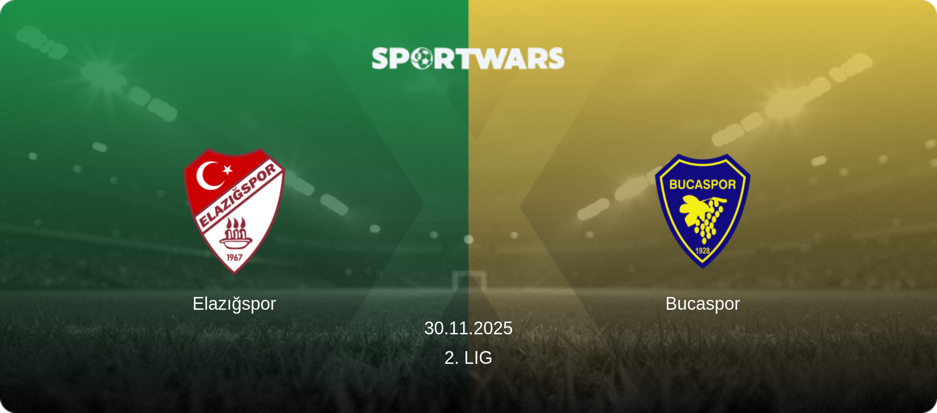 Elazığspor — Bucaspor, 30.11.2025 — 2. Lig (match preview)