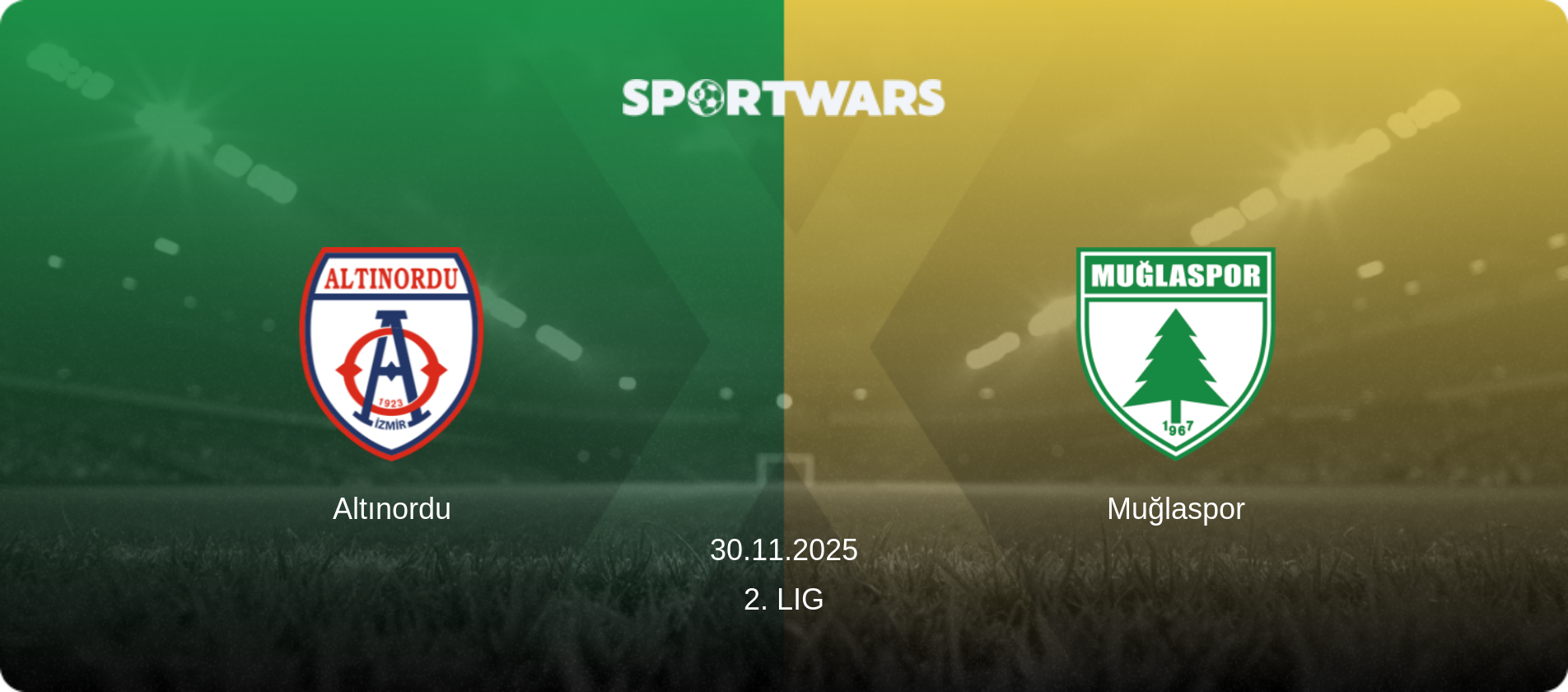 Altınordu — Muğlaspor, 30.11.2025 — 2. Lig (match preview)