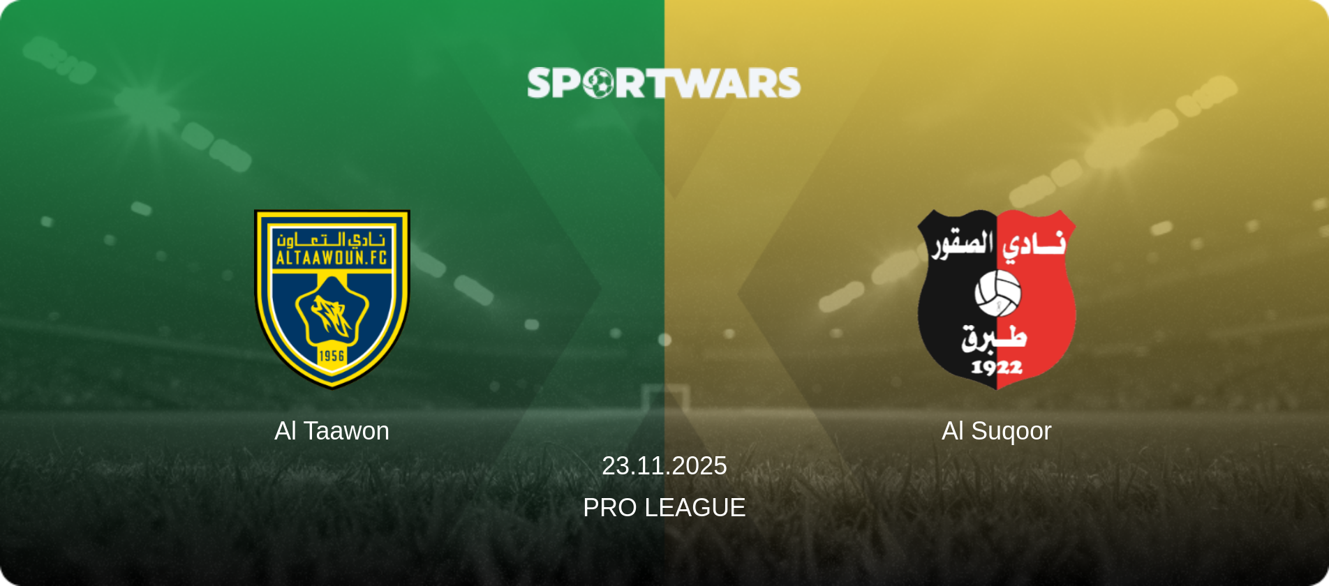 Al Taawon — Al Suqoor, 23.11.2025 — Pro League (match preview)