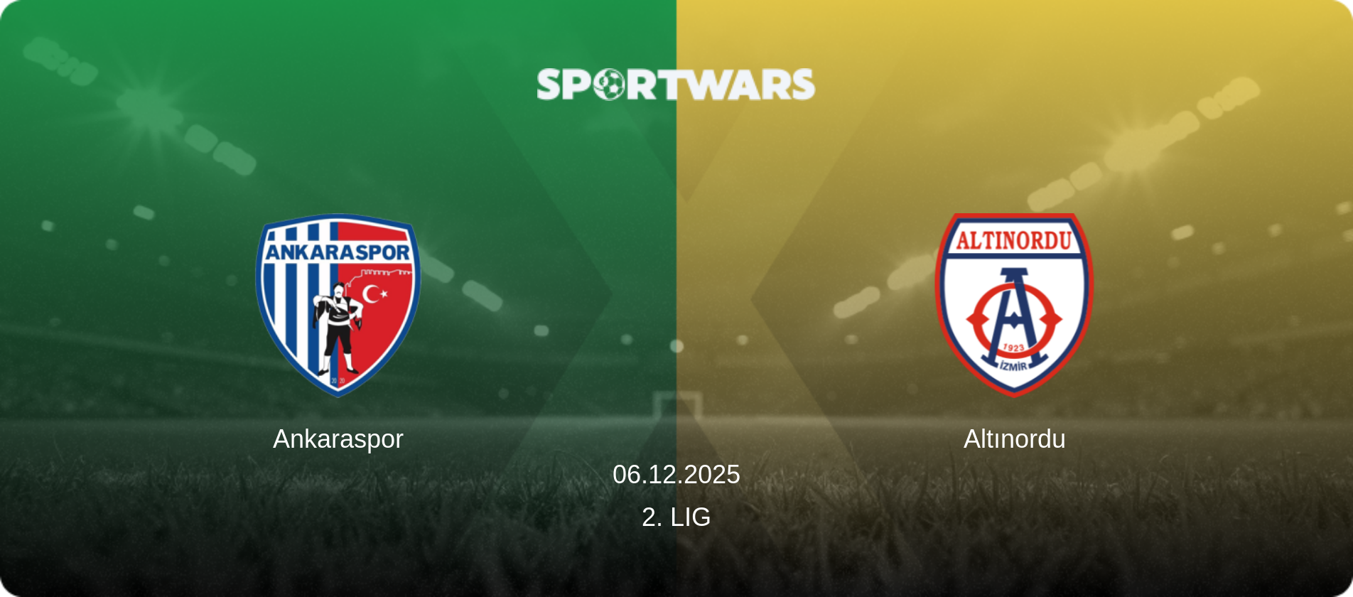 Ankaraspor — Altınordu, 06.12.2025 — 2. Lig (match preview)