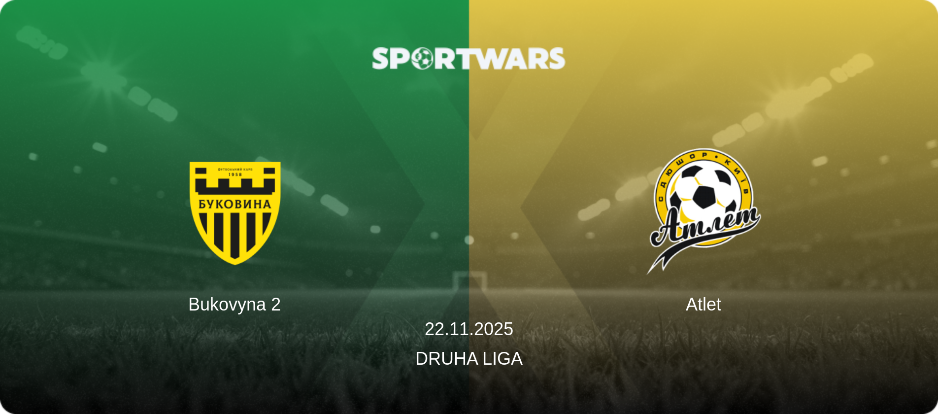 Bukovyna 2 — Atlet, 22.11.2025 — Druha Liga (match preview)
