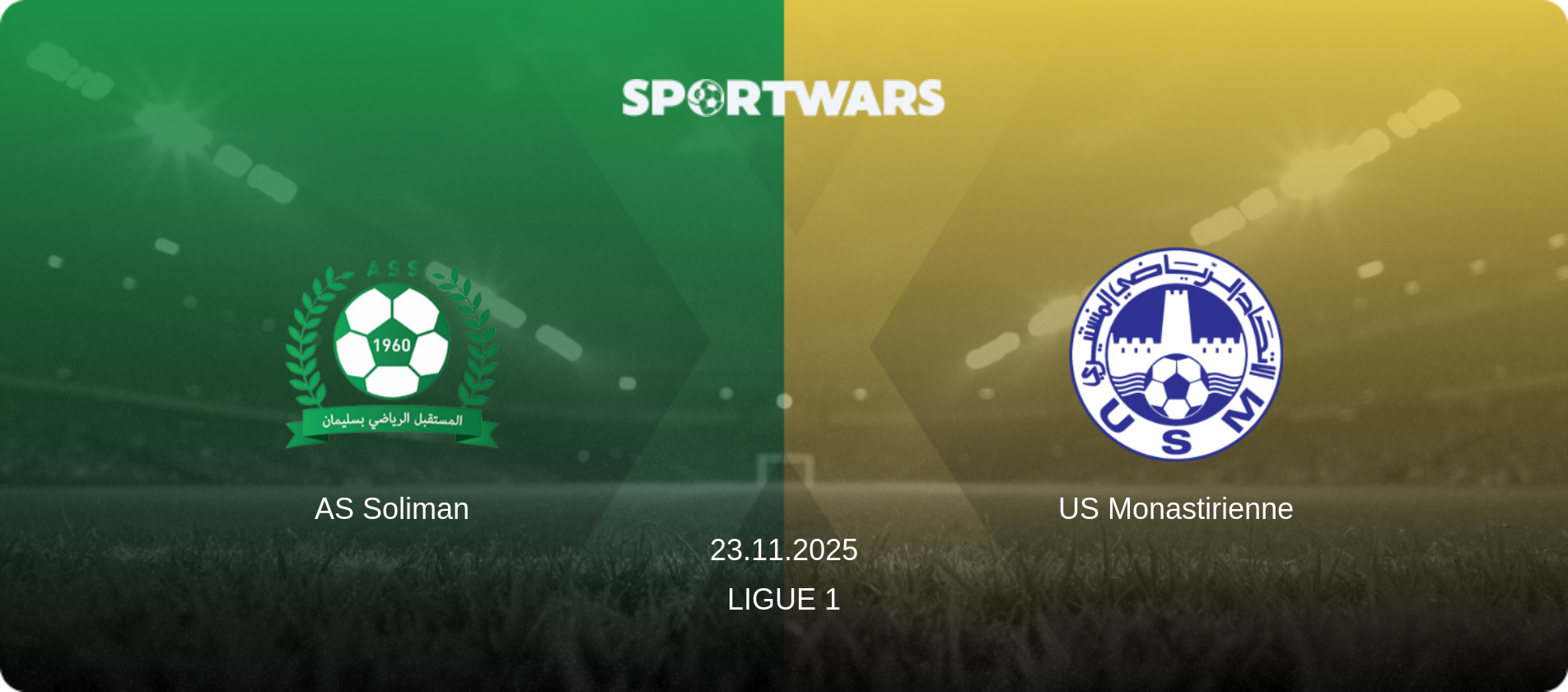 AS Soliman — US Monastirienne, 23.11.2025 — Ligue 1 (match preview)