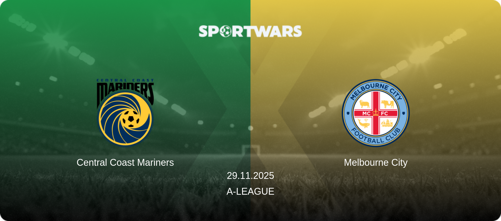 Central Coast Mariners — Melbourne City, 29.11.2025 — A-League (match preview)