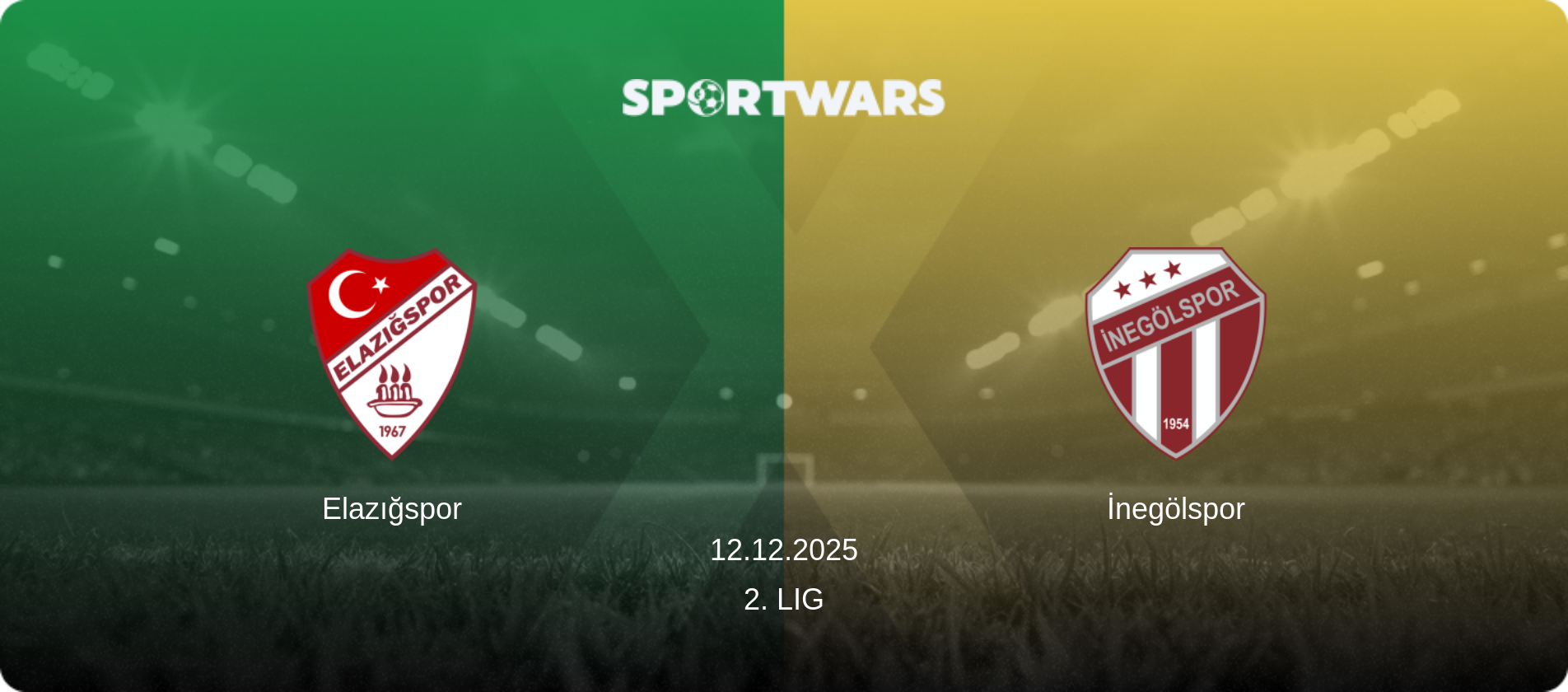 Elazığspor — İnegölspor, 12.12.2025 — 2. Lig (match preview)