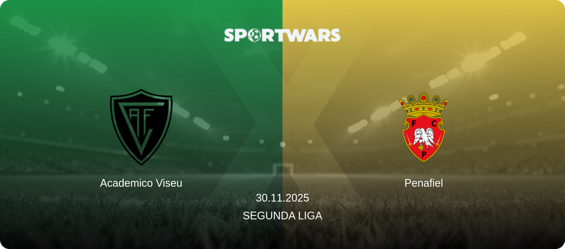 Academico Viseu — Penafiel, 30.11.2025 — Segunda Liga (match preview)