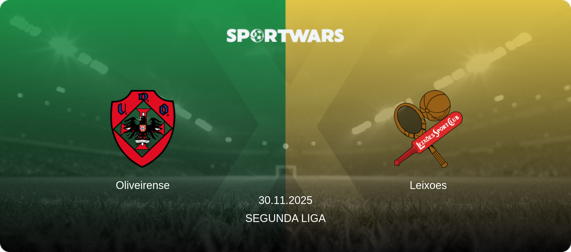 Oliveirense — Leixoes, 30.11.2025 — Segunda Liga (match preview)