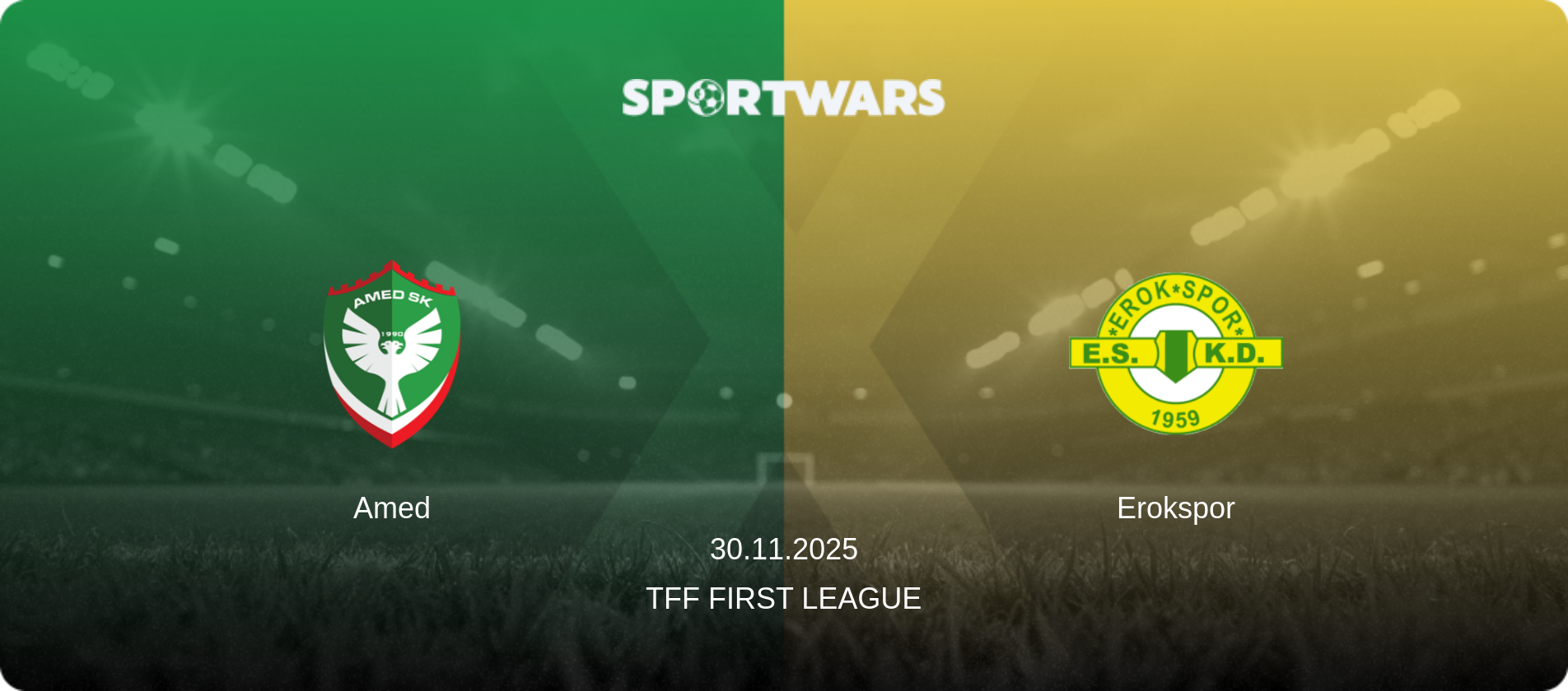 Amed — Erokspor, 30.11.2025 — TFF First League (match preview)