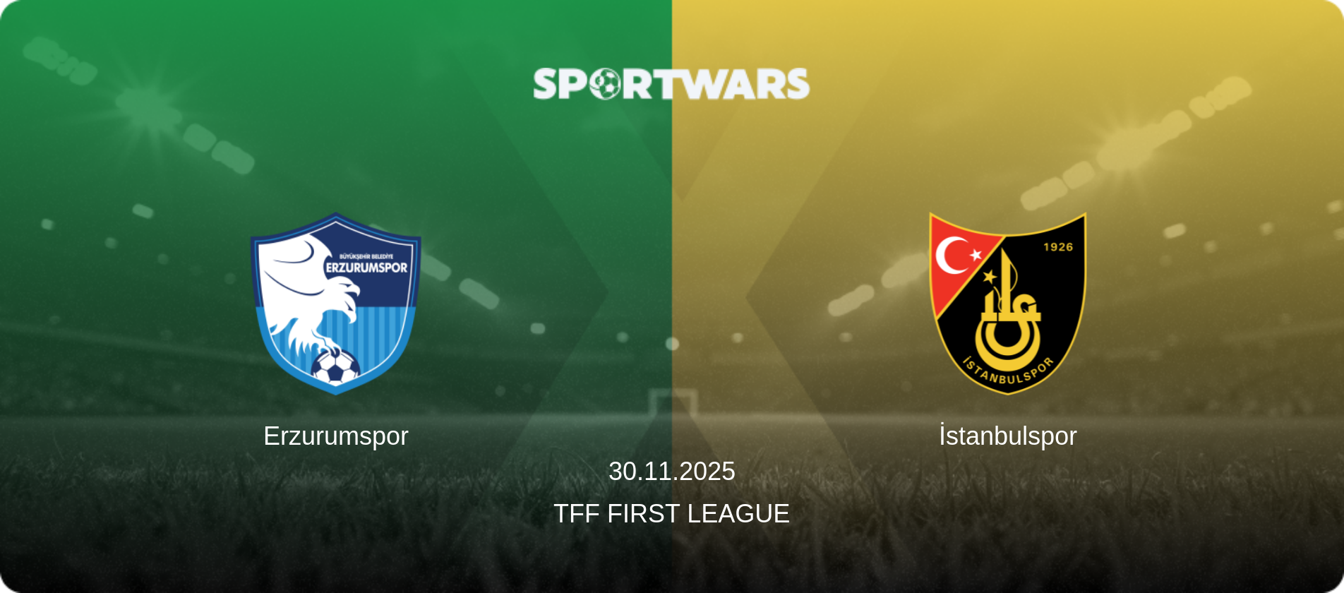 Erzurumspor — İstanbulspor, 30.11.2025 — TFF First League (match preview)