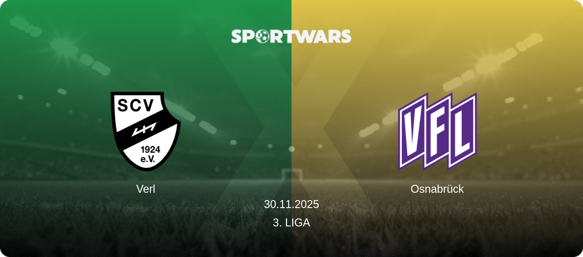 Verl — Osnabrück, 30.11.2025 — 3. Liga (match preview)