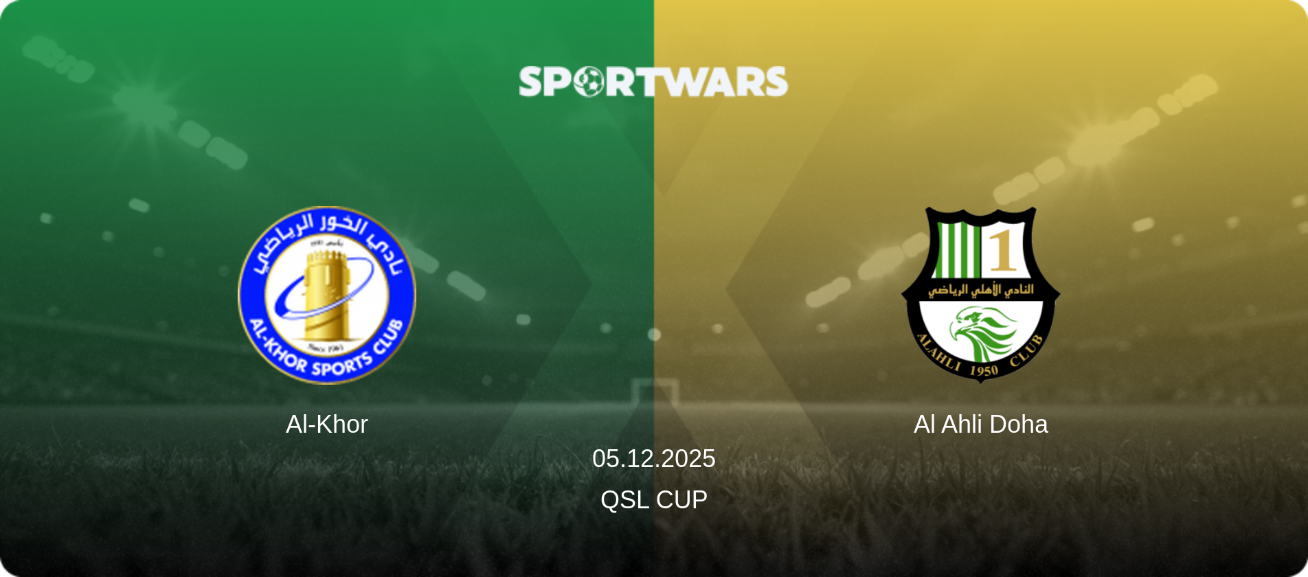 Al-Khor — Al Ahli Doha, 05.12.2025 — QSL Cup (match preview)