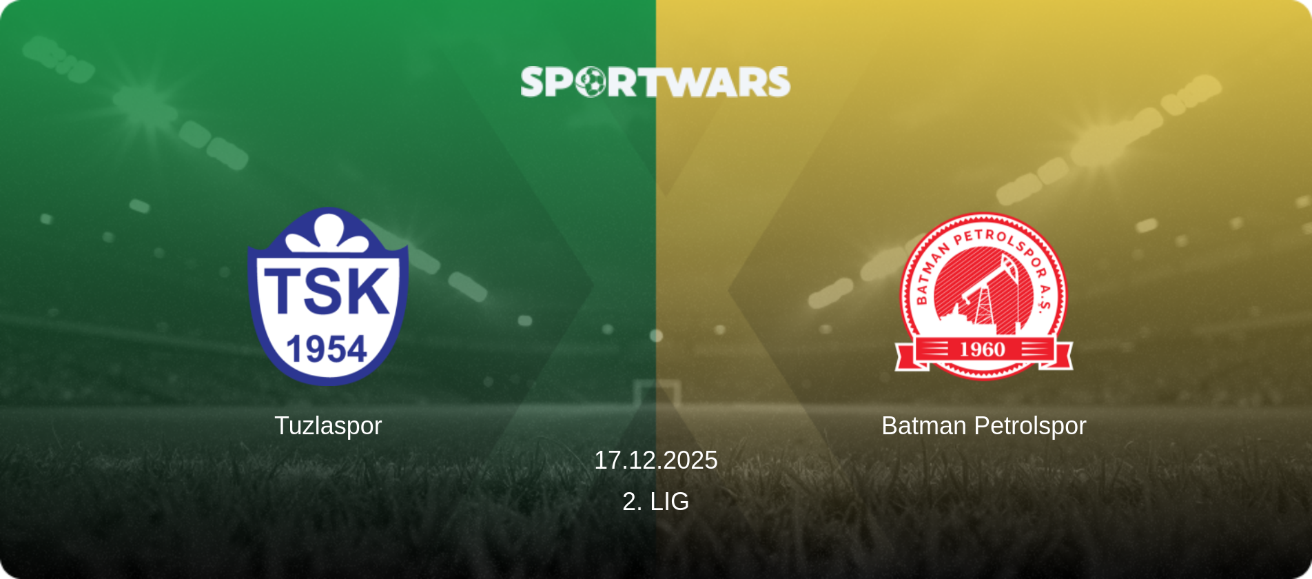 Tuzlaspor — Batman Petrolspor, 17.12.2025 — 2. Lig (match preview)