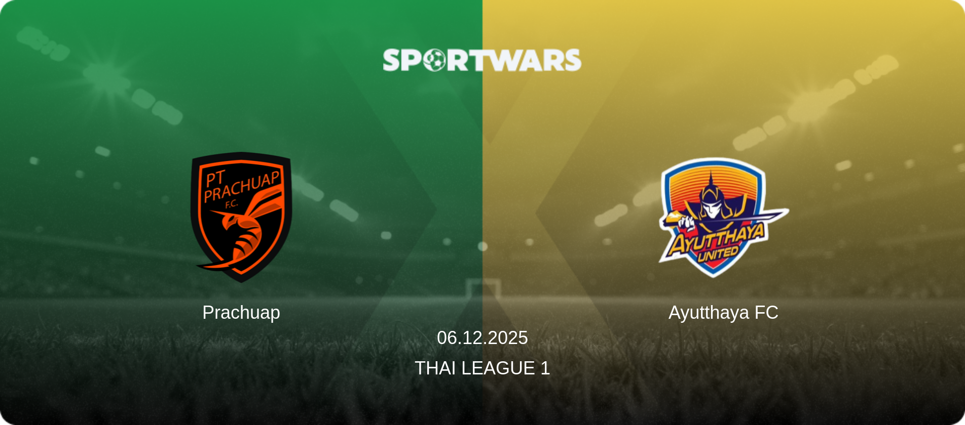 Prachuap — Ayutthaya FC, 06.12.2025 — Thai League 1 (match preview)