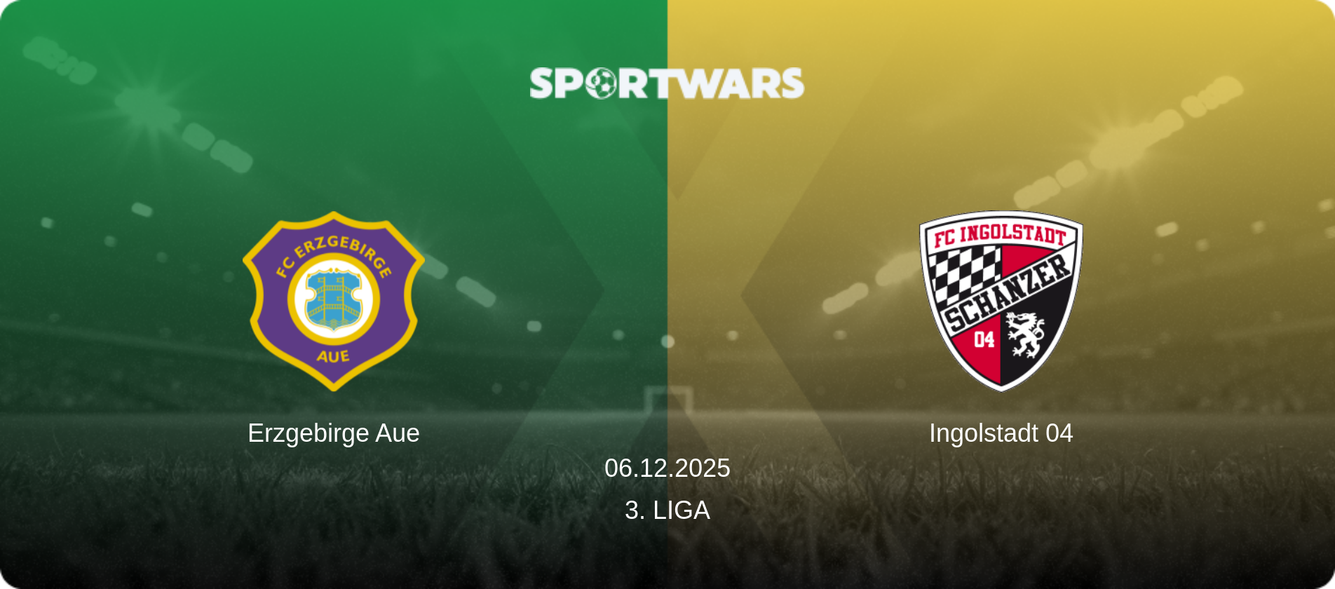 Erzgebirge Aue — Ingolstadt 04, 06.12.2025 — 3. Liga (match preview)