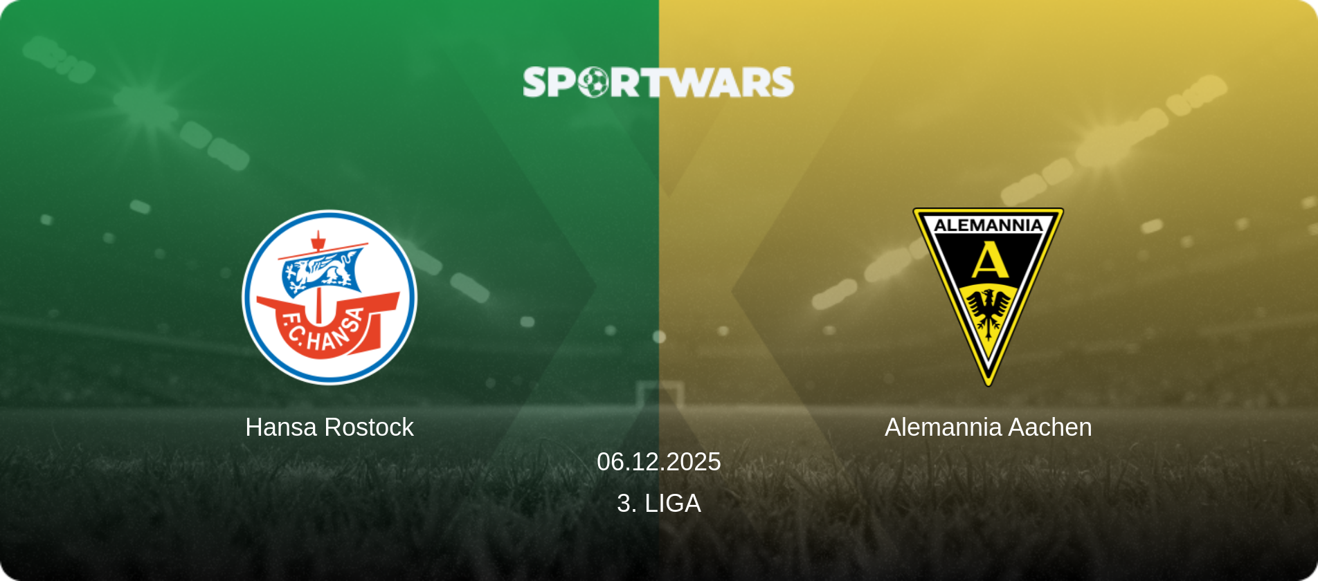 Hansa Rostock — Alemannia Aachen, 06.12.2025 — 3. Liga (match preview)