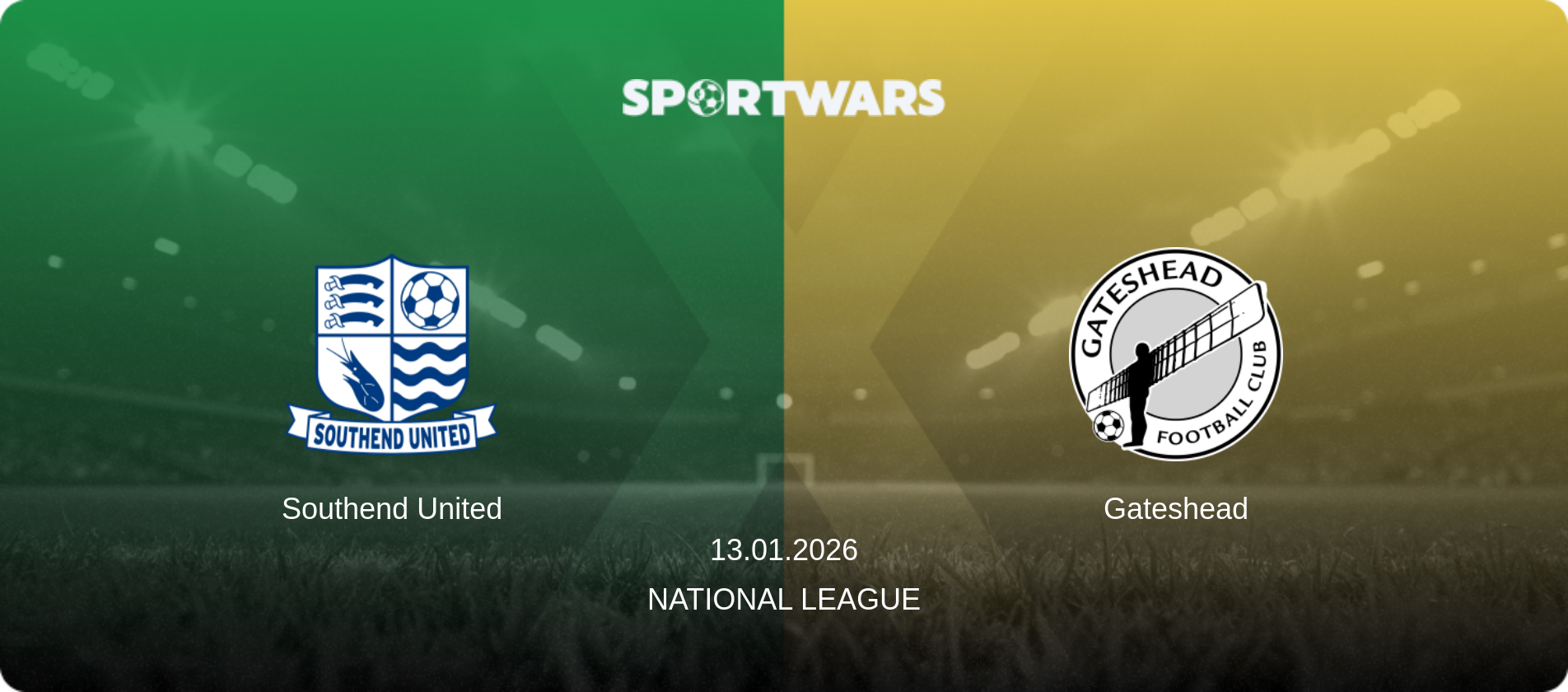 Southend United — Gateshead, 13.01.2026 — National League (match preview)