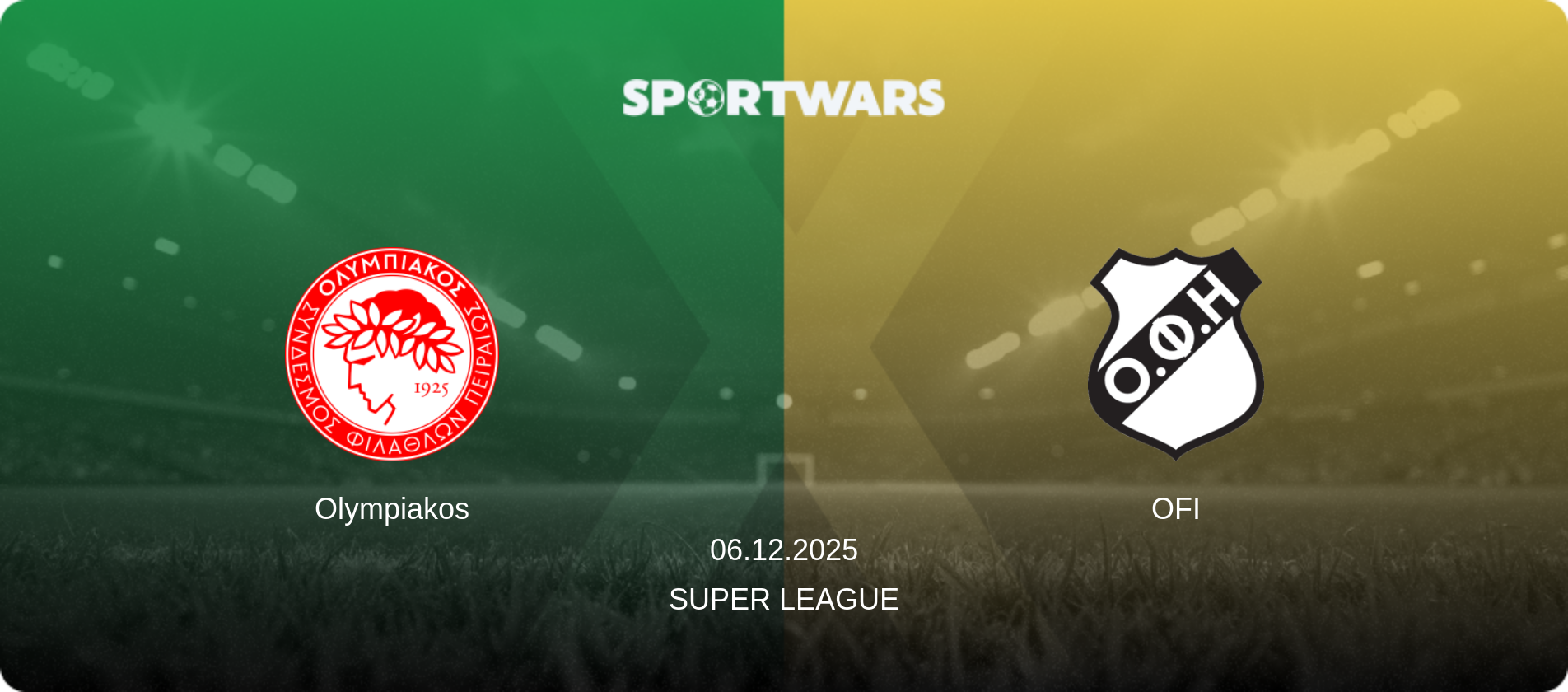 Olympiakos — OFI, 06.12.2025 — Super League (match preview)