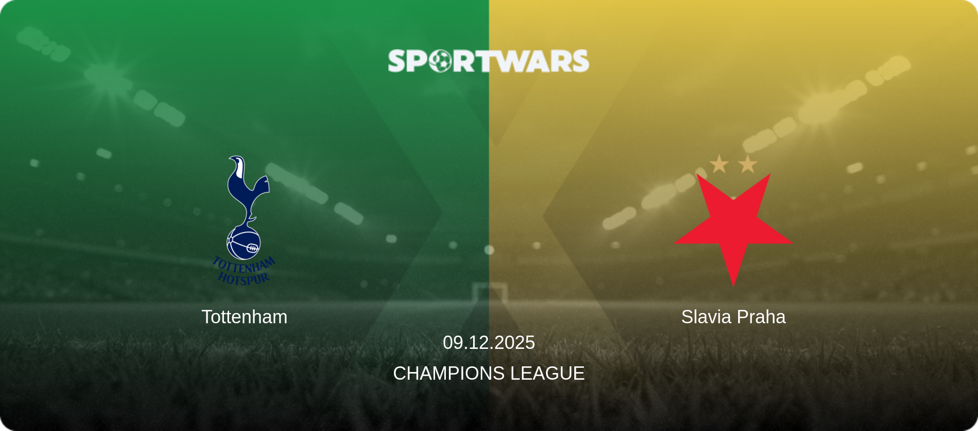 Tottenham — Slavia Praha, 09.12.2025 — Champions League (match preview)