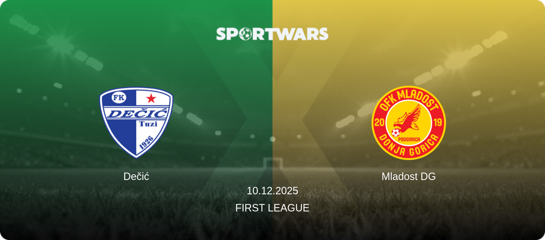 Dečić — Mladost DG, 10.12.2025 — First League (match preview)