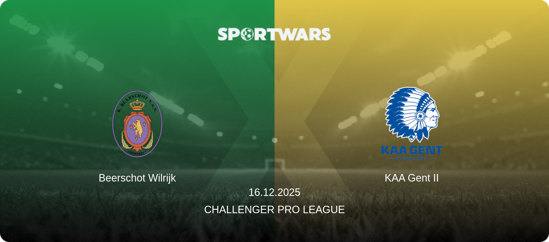 Beerschot Wilrijk — KAA Gent II, 16.12.2025 — Challenger Pro League (match preview)