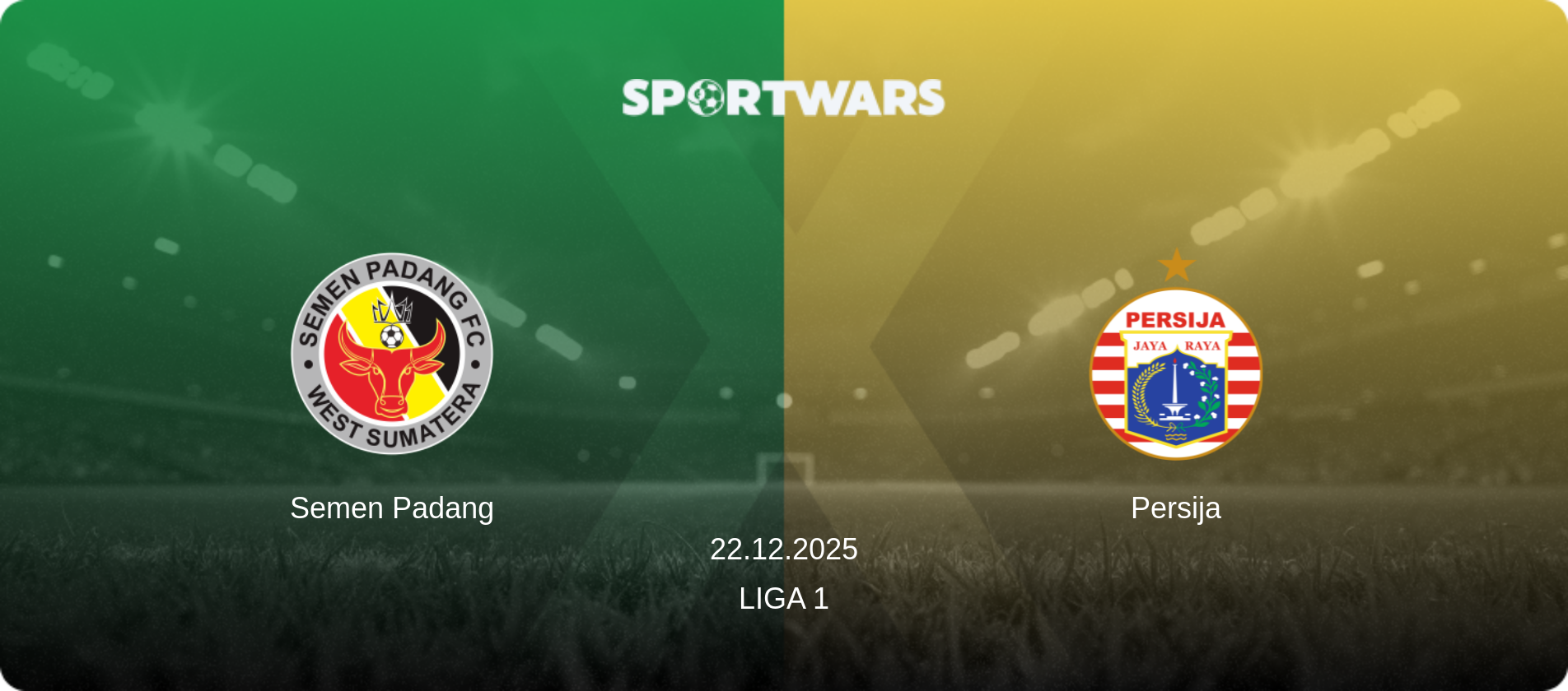 Semen Padang — Persija, 22.12.2025 — Liga 1 (match preview)