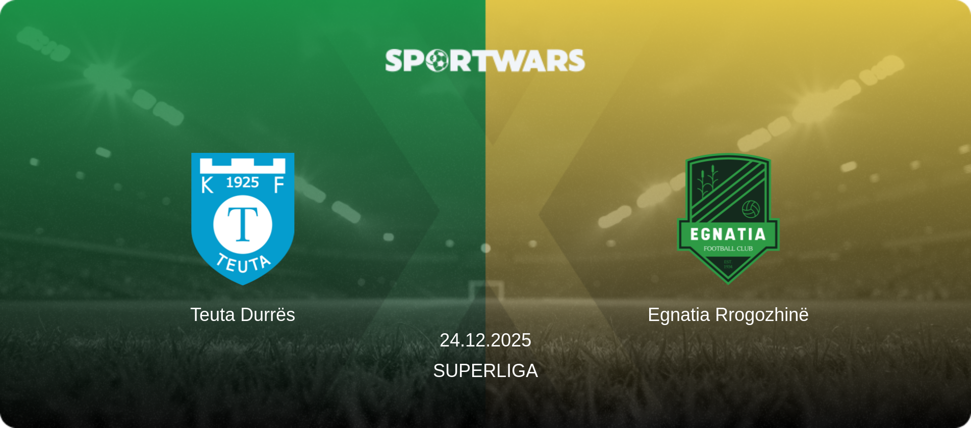 Teuta Durrës — Egnatia Rrogozhinë, 24.12.2025 — Superliga (match preview)