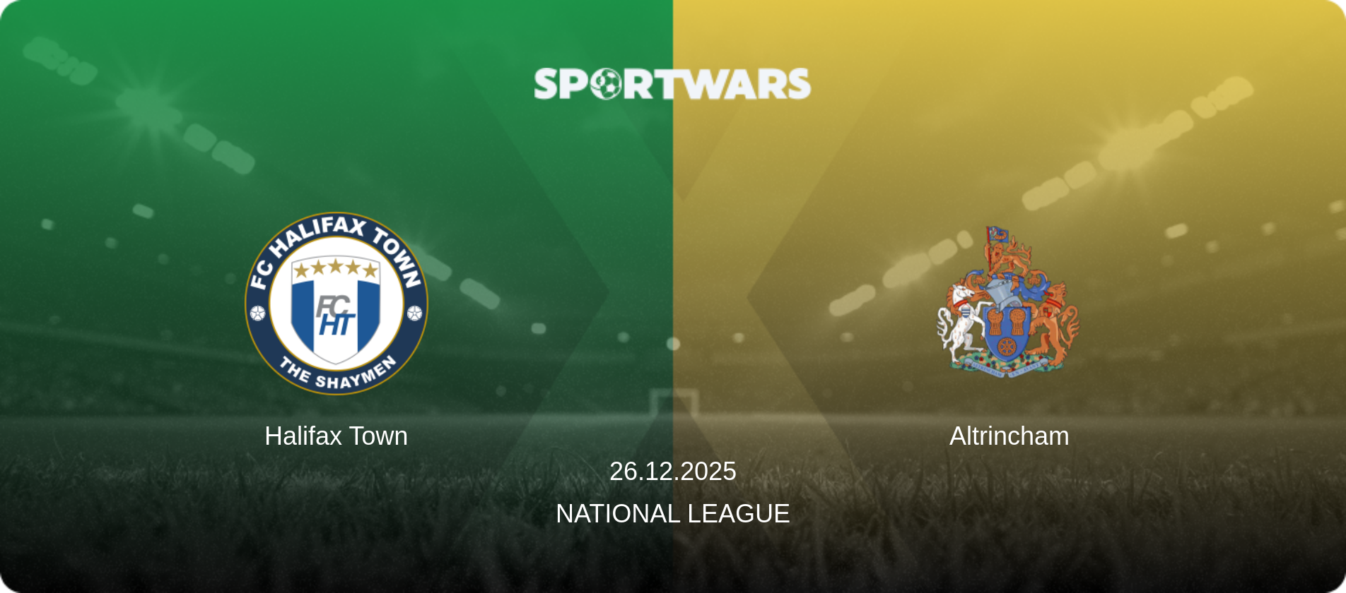 Halifax Town — Altrincham, 26.12.2025 — National League (match preview)