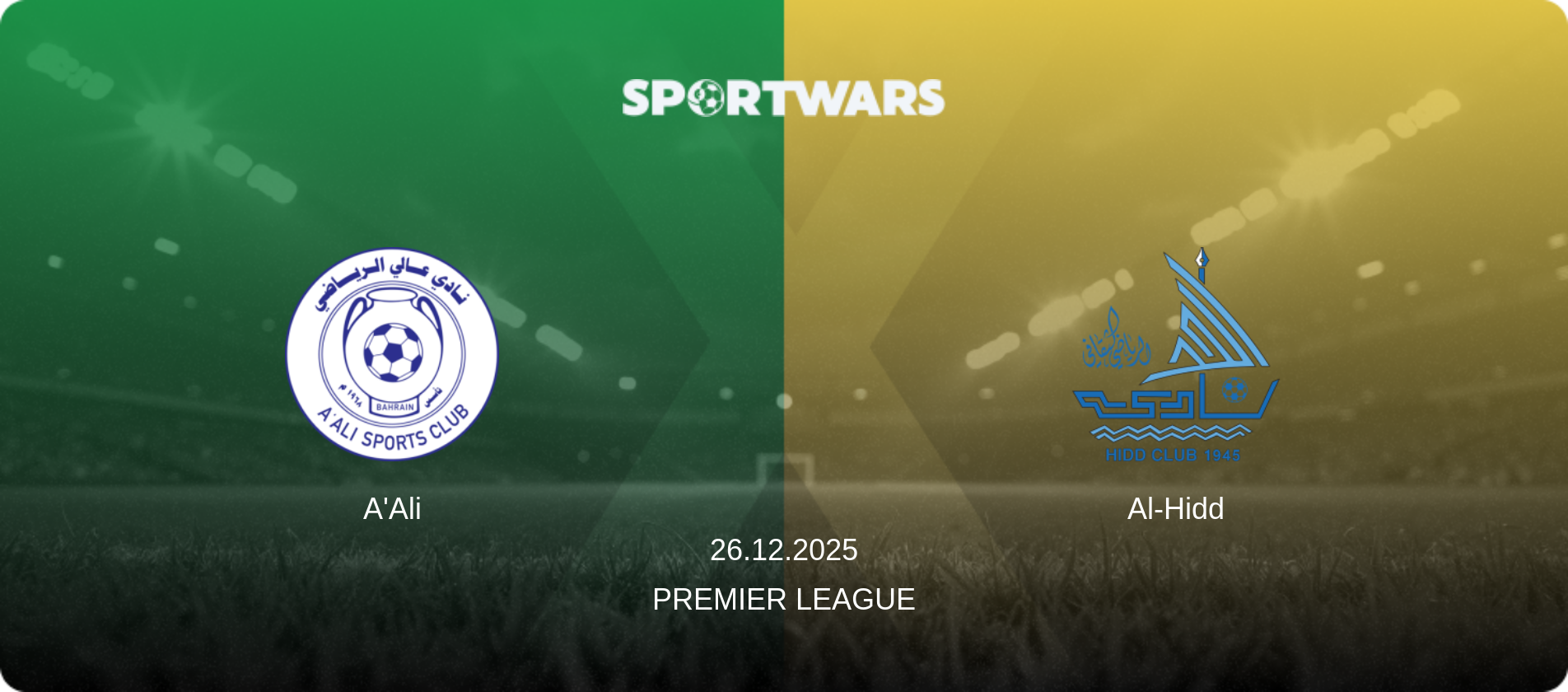 A'Ali — Al-Hidd, 26.12.2025 — Premier League (match preview)