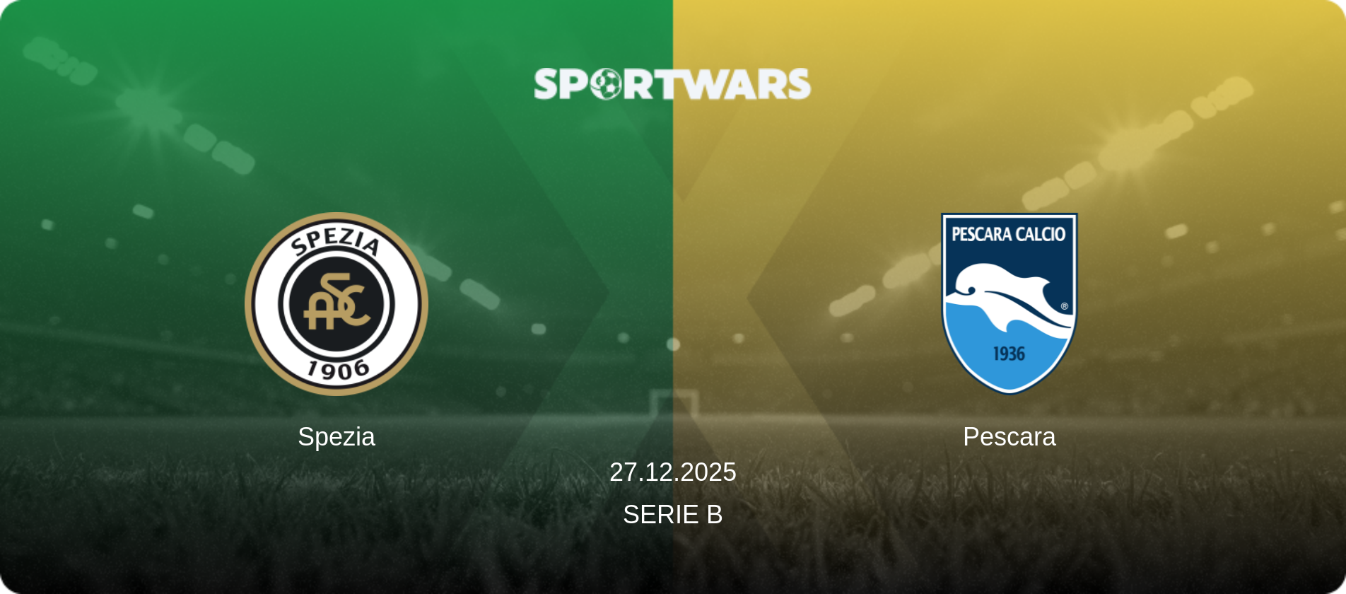 Spezia — Pescara, 27.12.2025 — Serie B (match preview)