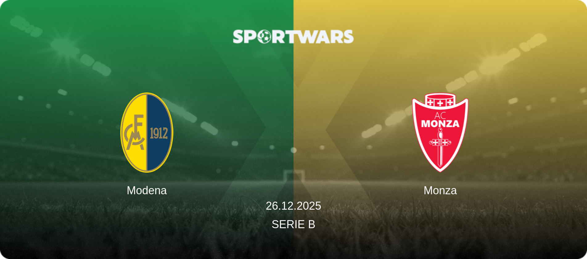 Modena — Monza, 26.12.2025 — Serie B (match preview)