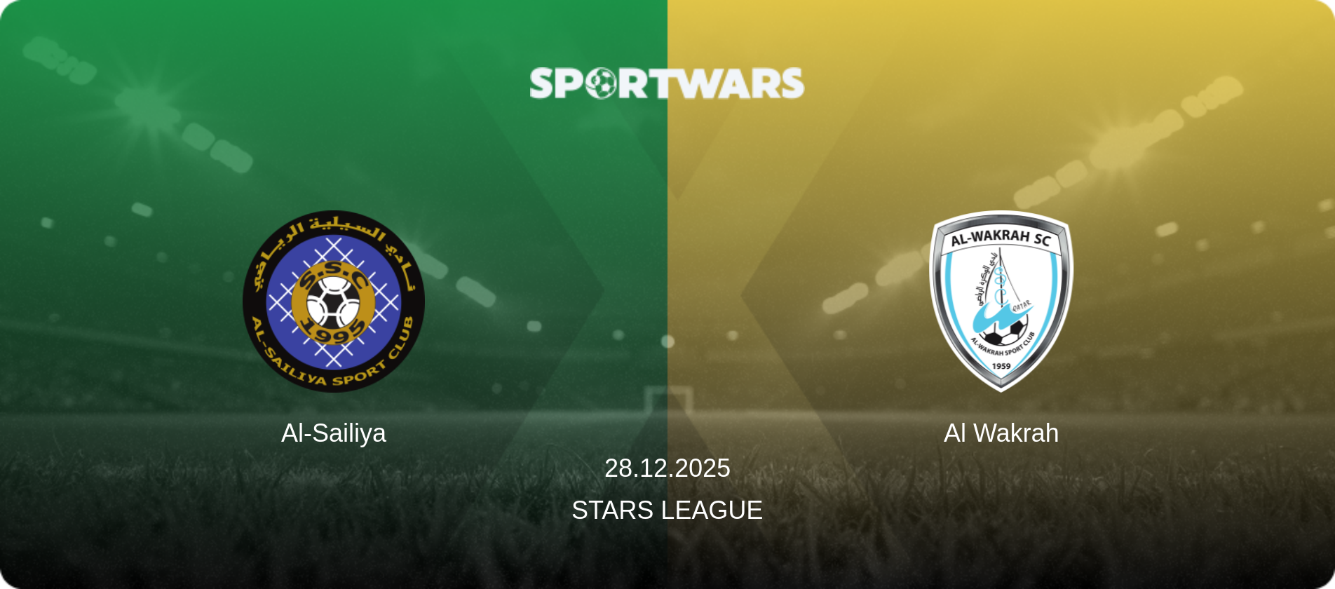 Al-Sailiya — Al Wakrah, 28.12.2025 — Stars League (match preview)