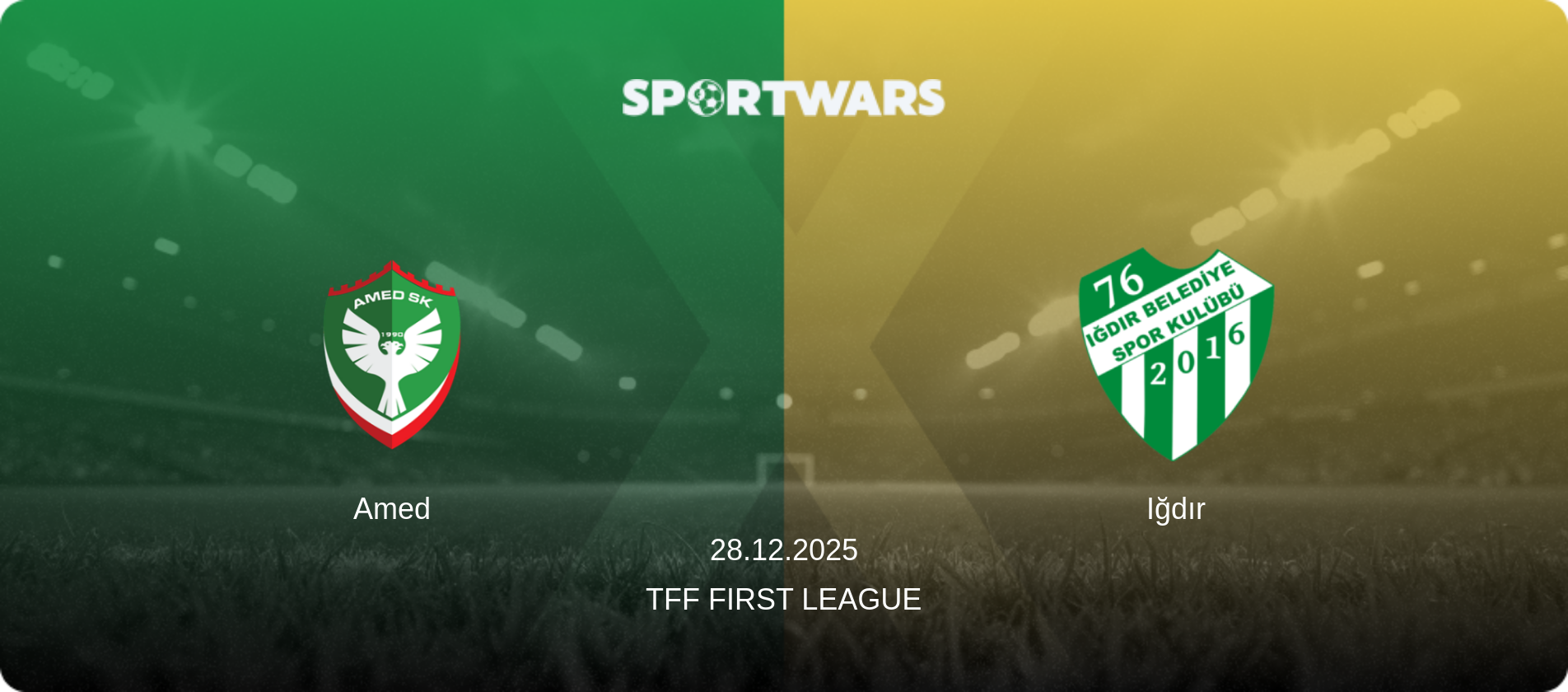 Amed — Iğdır, 28.12.2025 — TFF First League (match preview)