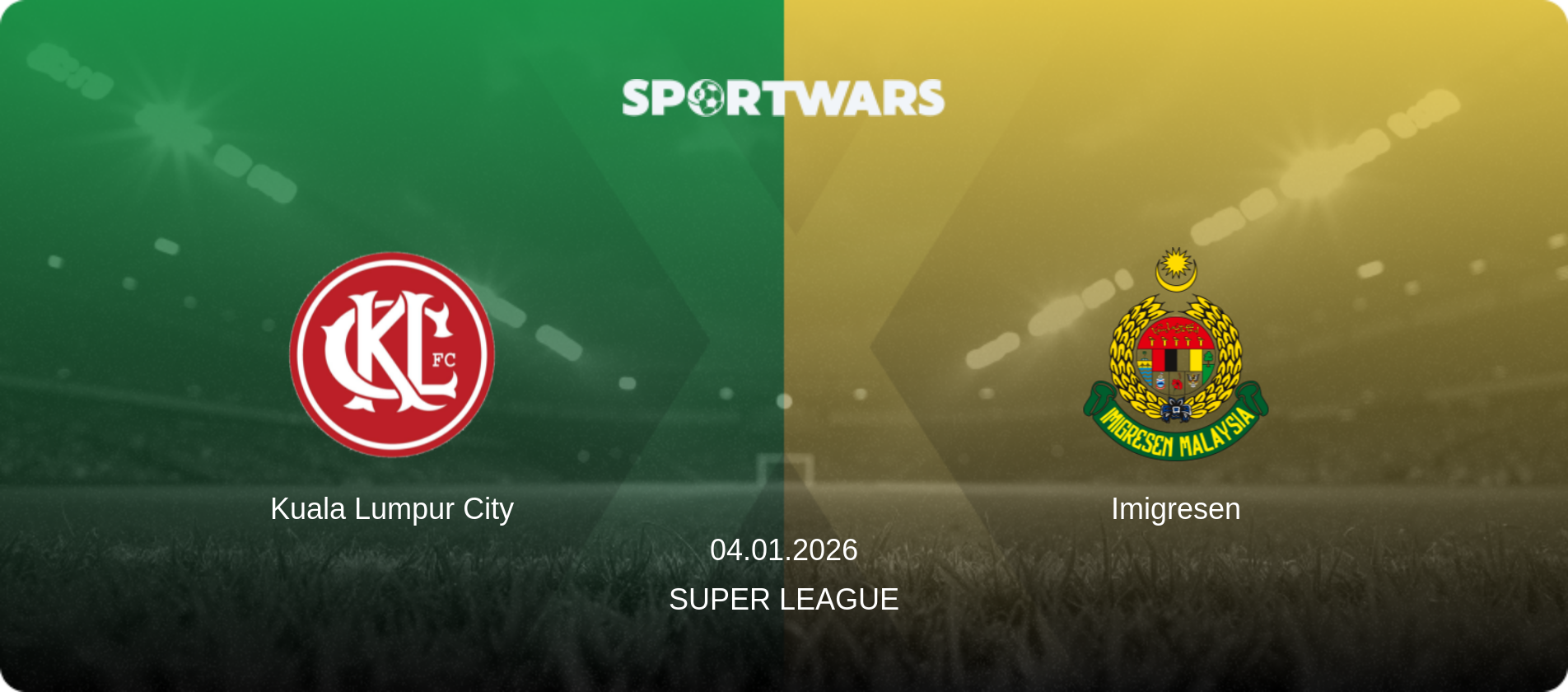 Kuala Lumpur City — Imigresen, 04.01.2026 — Super League (match preview)