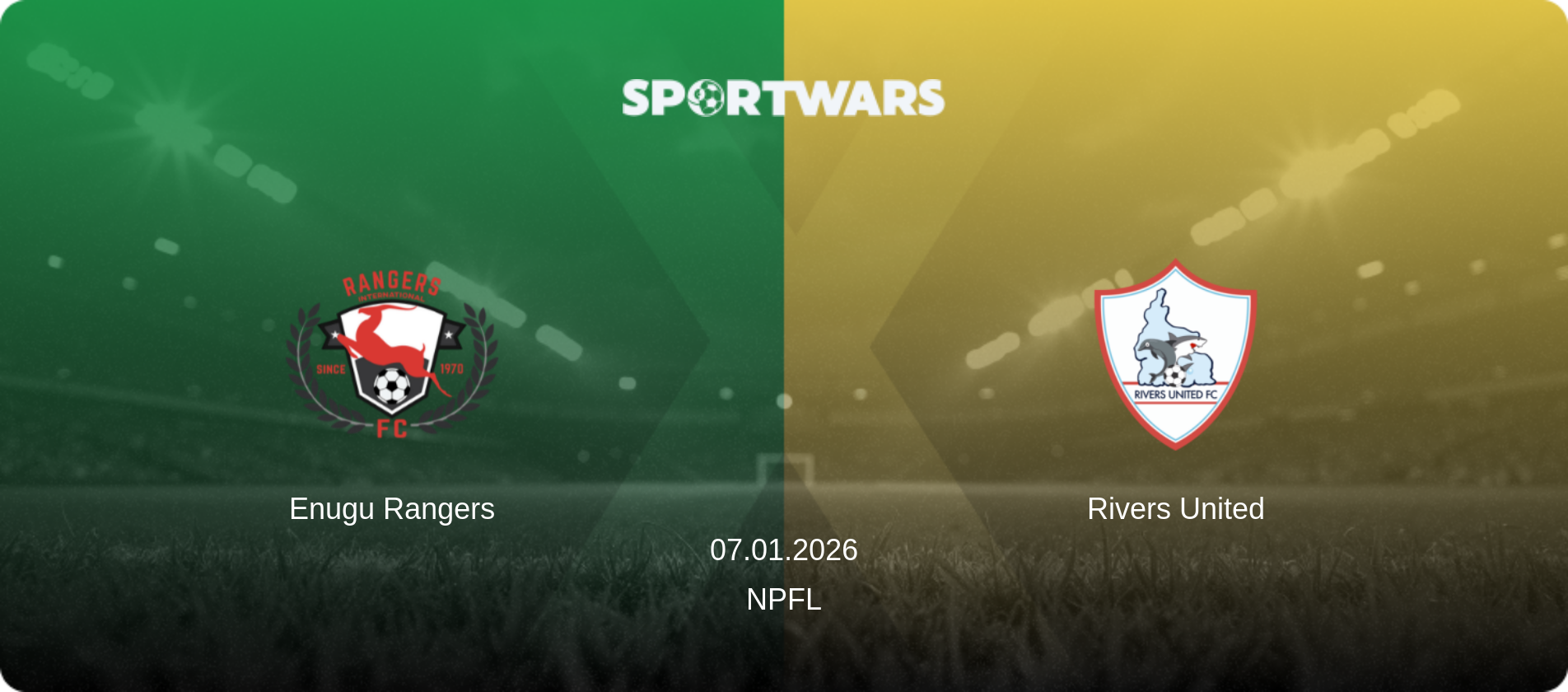 Enugu Rangers — Rivers United, 07.01.2026 — NPFL (match preview)