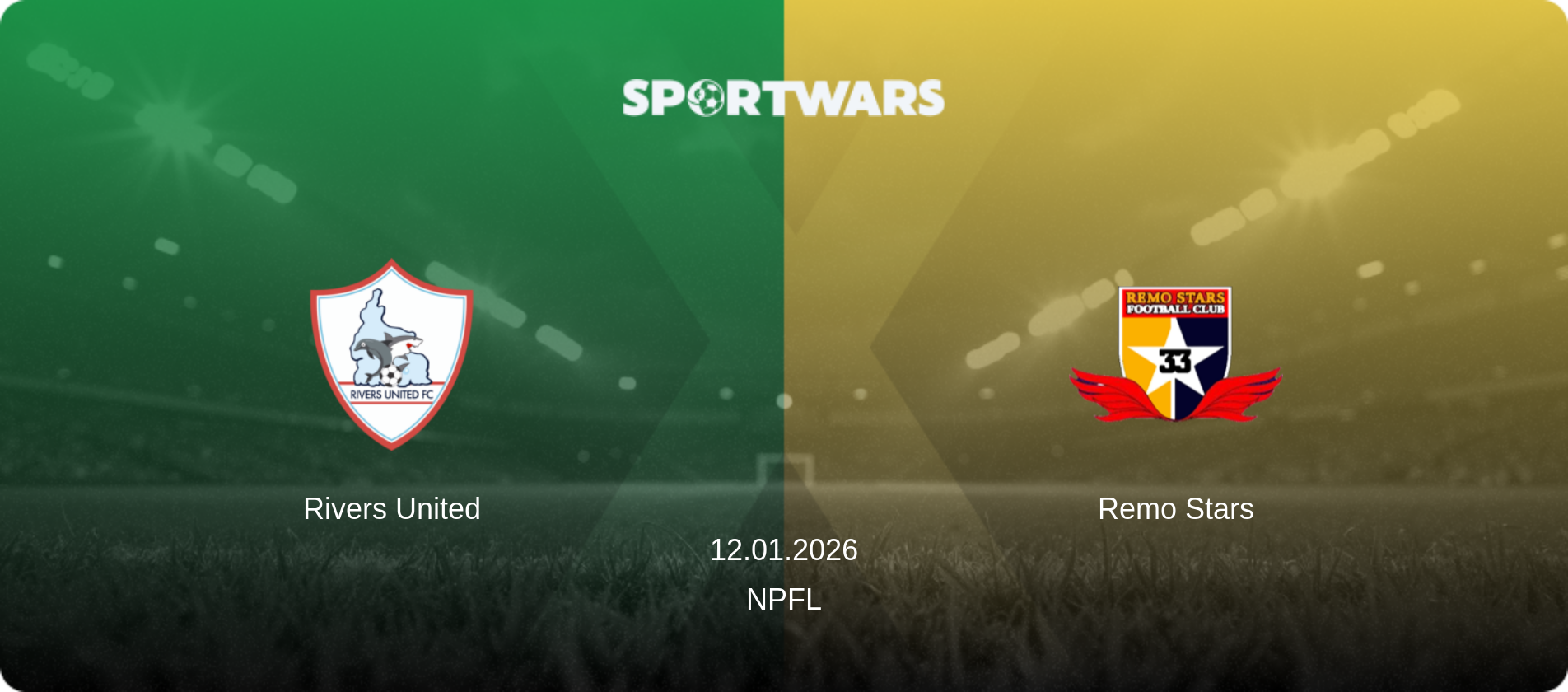 Rivers United — Remo Stars, 12.01.2026 — NPFL (match preview)