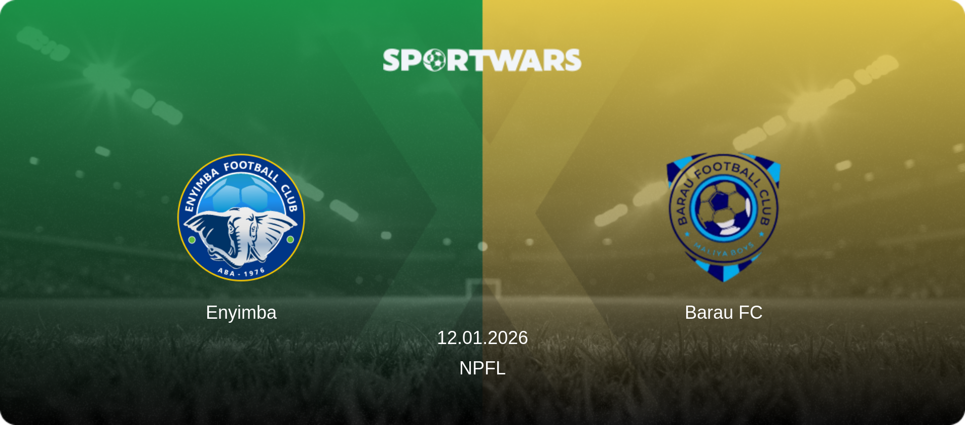 Enyimba — Barau FC, 12.01.2026 — NPFL (match preview)