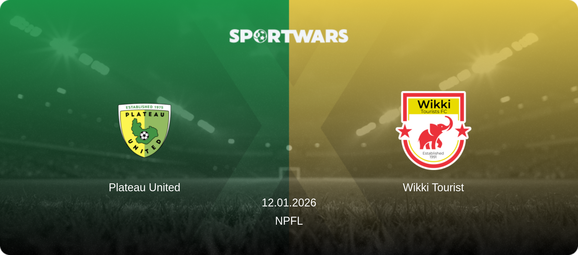 Plateau United — Wikki Tourist, 12.01.2026 — NPFL (match preview)