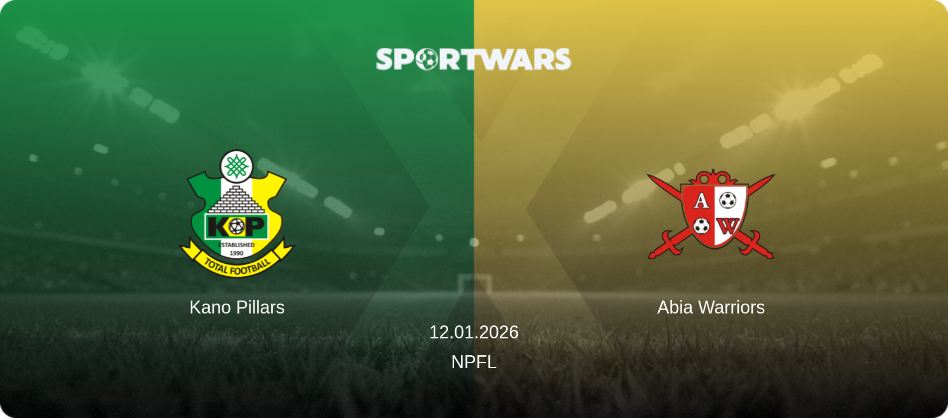 Kano Pillars — Abia Warriors, 12.01.2026 — NPFL (match preview)