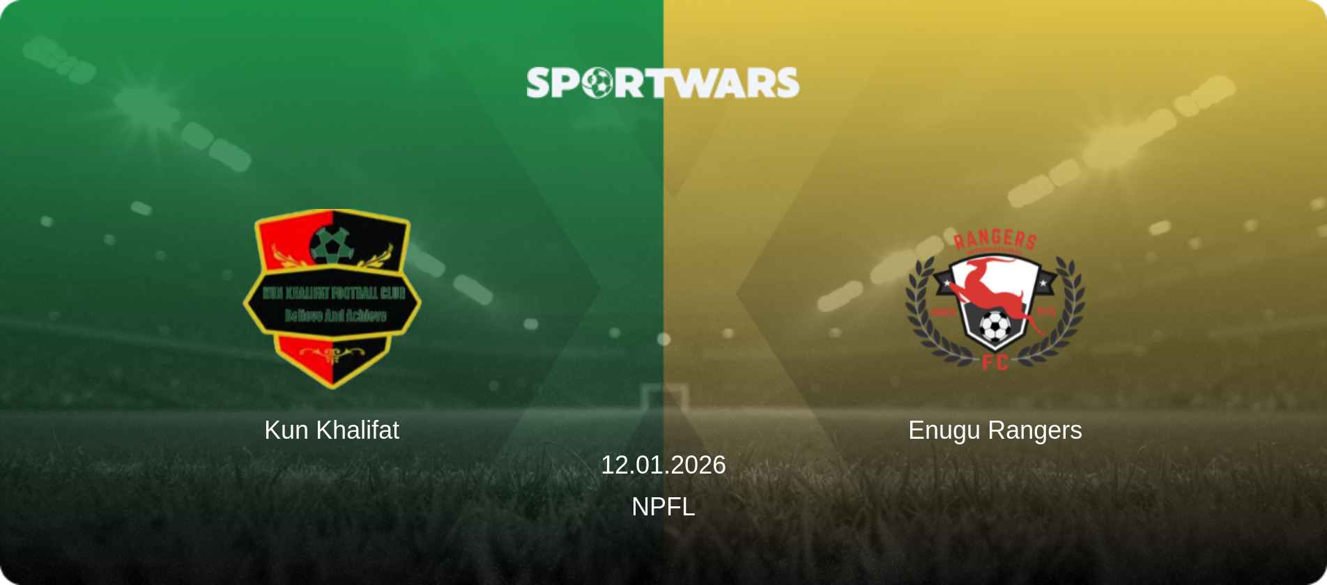 Kun Khalifat — Enugu Rangers, 12.01.2026 — NPFL (match preview)