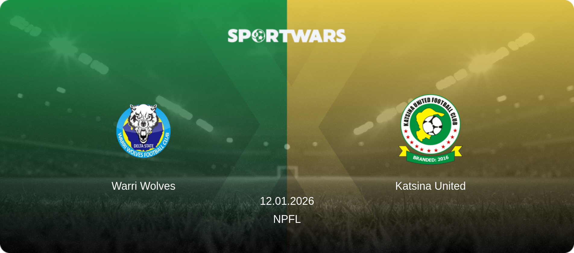 Warri Wolves — Katsina United, 12.01.2026 — NPFL (match preview)