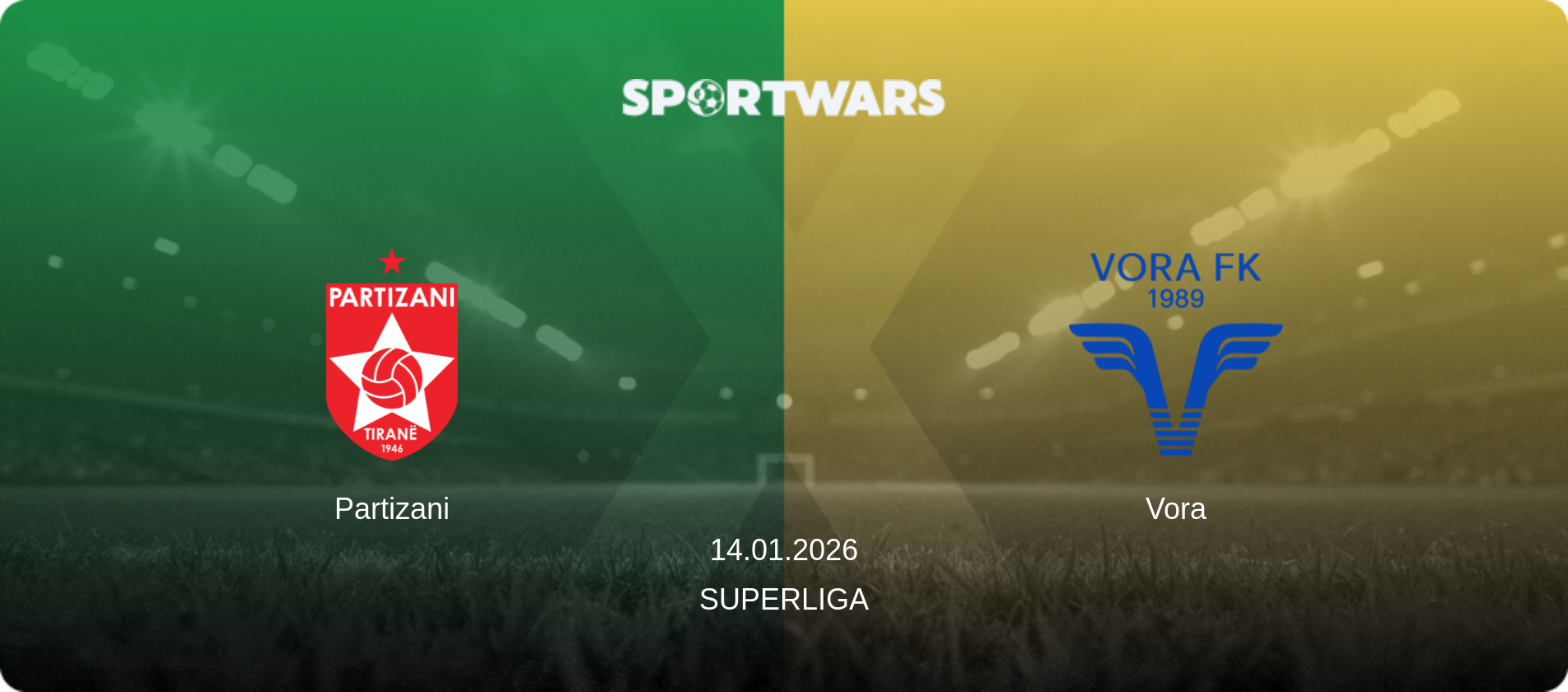 Partizani — Vora, 14.01.2026 — Superliga (match preview)