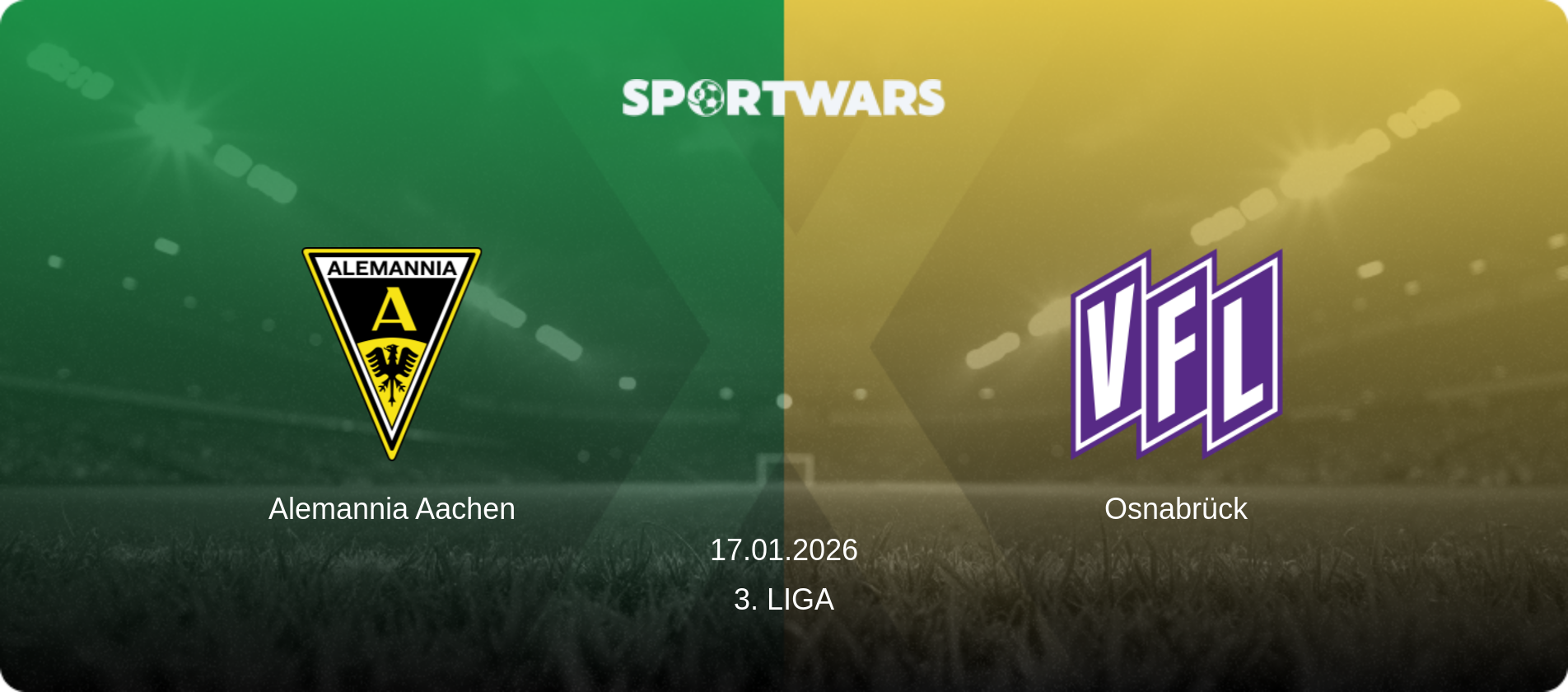 Alemannia Aachen — Osnabrück, 17.01.2026 — 3. Liga (match preview)