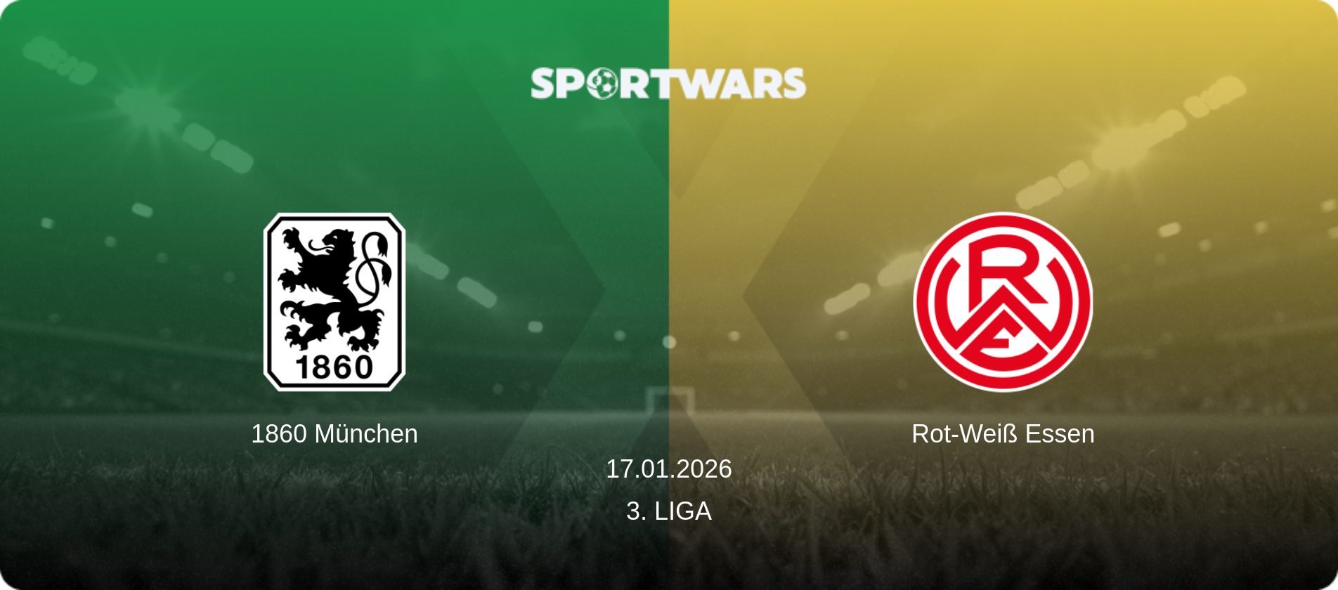 1860 München — Rot-Weiß Essen, 17.01.2026 — 3. Liga (match preview)